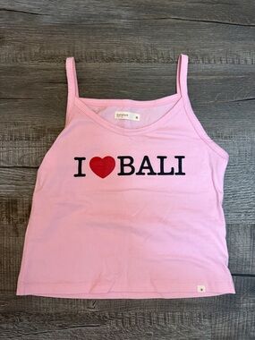 Pink "I ♥ Bali" Tank Top
